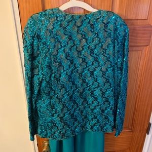 Glatter & Sims Vintage Dress -Teal